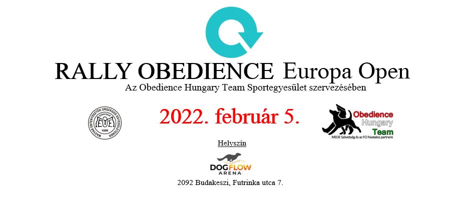 Nyílt edzési lehetőség az Europa Open előtt – 2022.01.29. – Dogflow