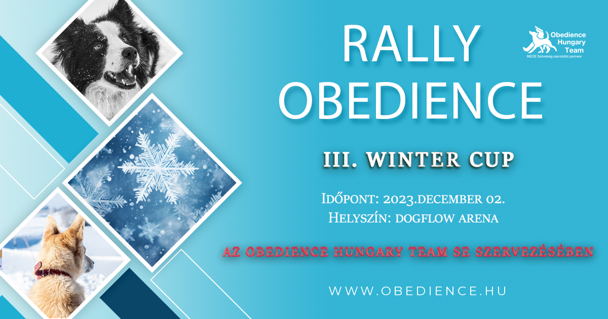 III. Rally Obedience Winter cup – Dogflow Arena